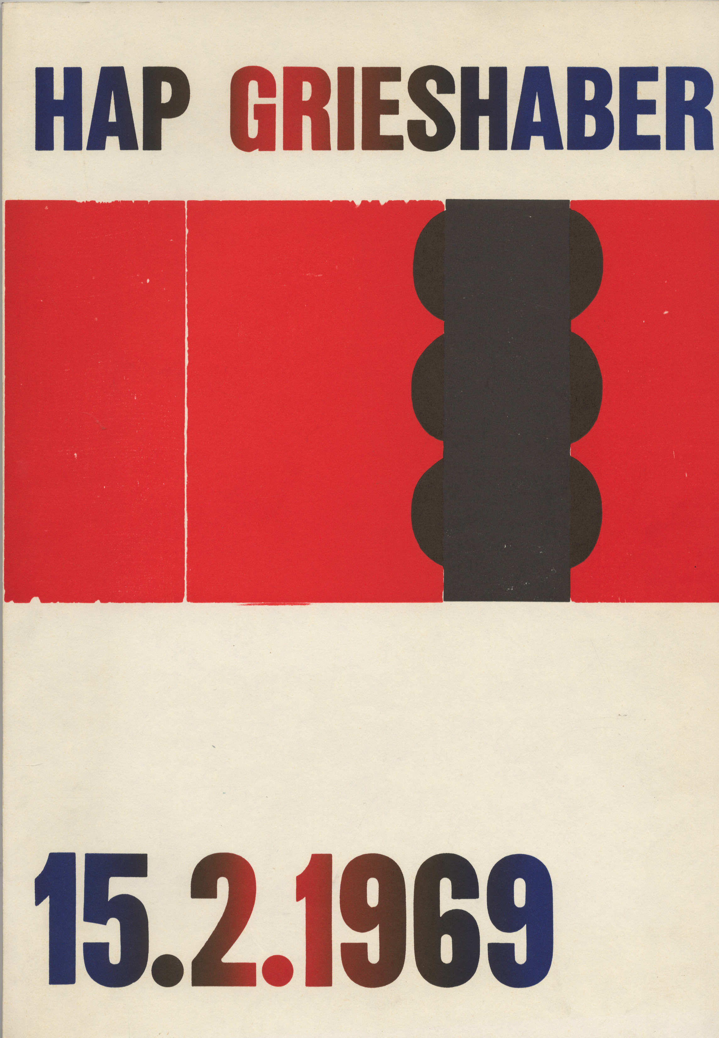 GRIESHABER, H.A.P., 1909 Achalm - 1981 Rot ü. d. Rot